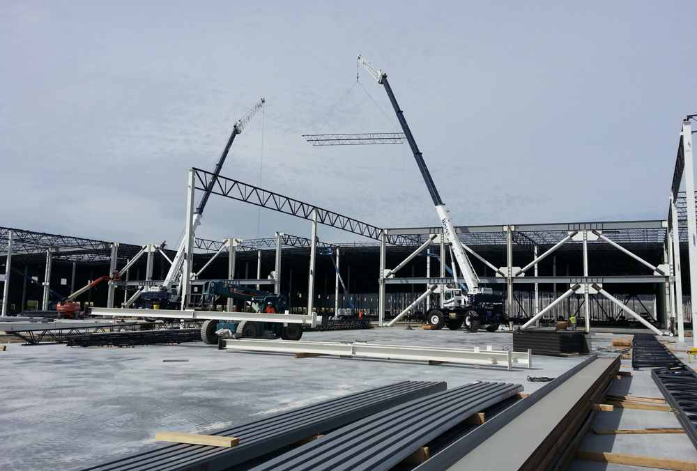 Amazon distribution center under construction